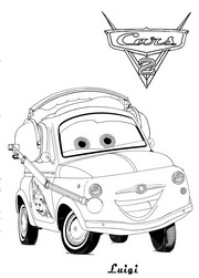 coloriage cars 2 luigi